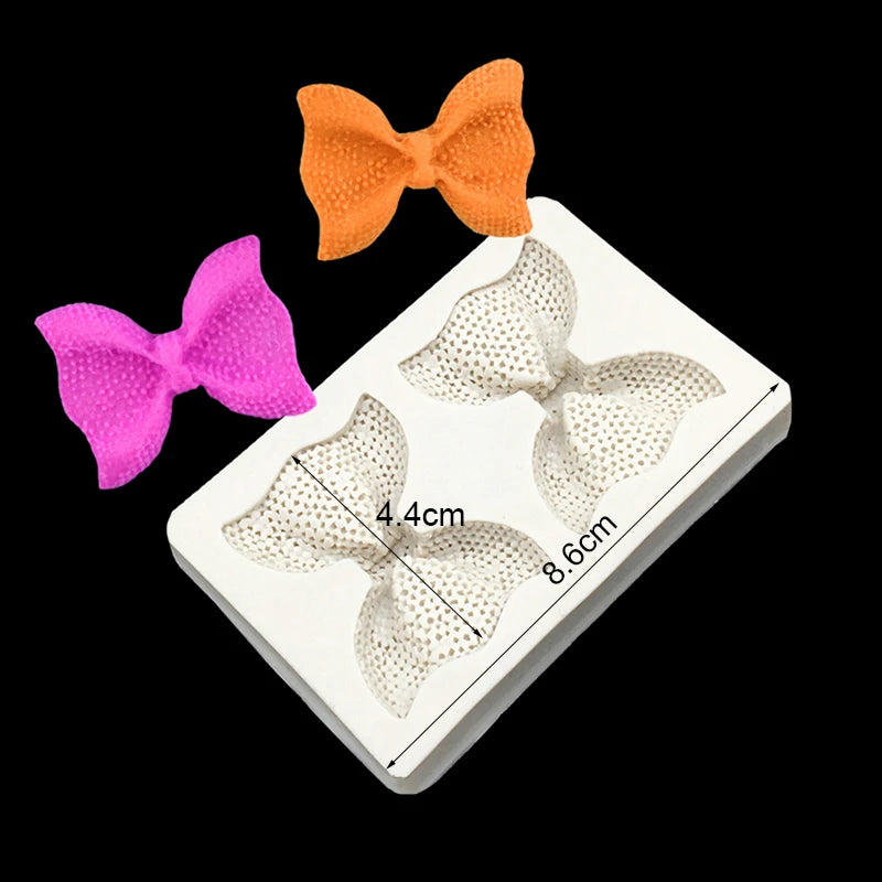 Bow Bowknot Silicone Cake Baking Mold Sugarcraft Chocolate Cupcake Resin Tools Fondant Decorating Tools
