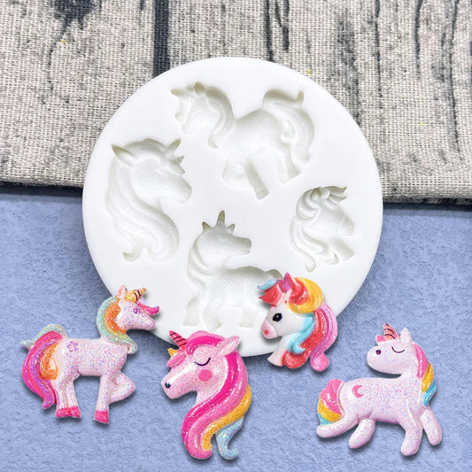 Unicorn Silicone Sugarcraft Cupcake Baking Mold Fondant Cake Decorating Tools