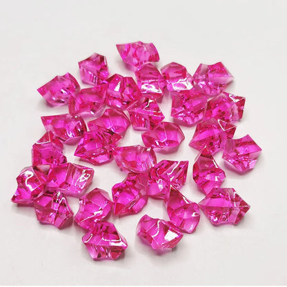 100pcs-200PCS/lot 25X18mm Acrylic Crystal Ice Rock Stones Vase Gems For Wedding Party Decor Confetti Table Scatter Beads