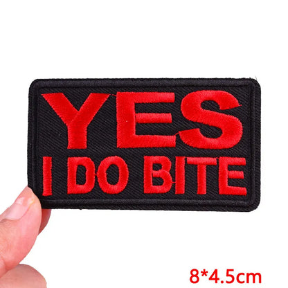 Letter Embroidered Patch Cartoon/Personality Letter Slogan Patch Iron On Patches For Clothing thermoadhesive Patches Sew Badges