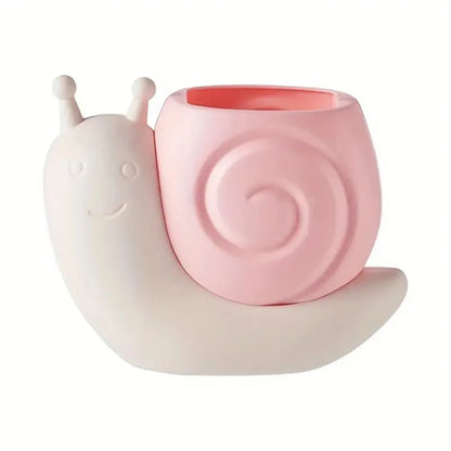 Snail‑Shaped Multi‑Functional Pen Holder – Cute Desktop Organizer for Stationery & Makeup Brushes