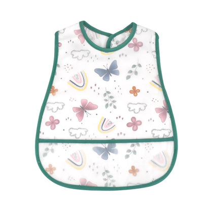 Adjustable Baby Bibs Waterproof Pocket Lunch Feeding Bibs