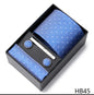 Men's  Tie Pocket Squares Necktie Box Set