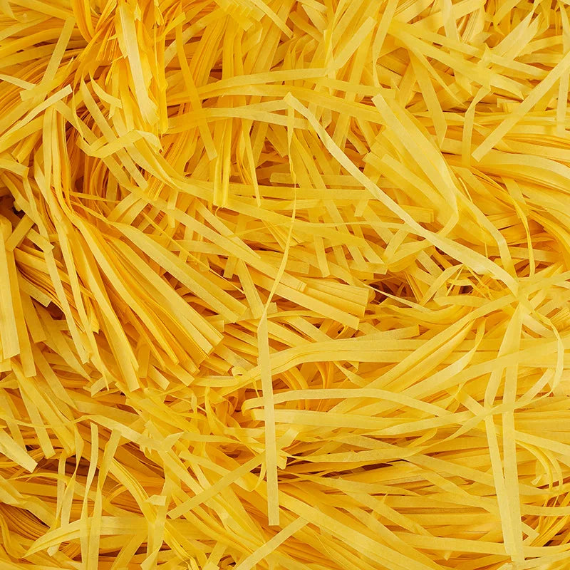 100g Raffia Shredded Paper Grass – Crinkle Basket Stuffers for Easter Eggs & DIY Gift Box Decor