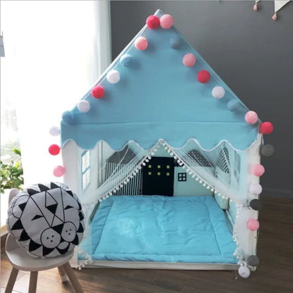 Portable Kids Tipi Tent – Foldable Princess Playhouse for Girls’ Room or Parties