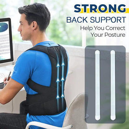 Upper Back Posture Corrector Clavicle Support Straight Shoulders Brace Strap Corrector