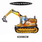1pc Large Transportation Balloon Racing Balloon Fire Truck Ambulance School Bus Excavator Motorcycle Balloon for Boys Birthday