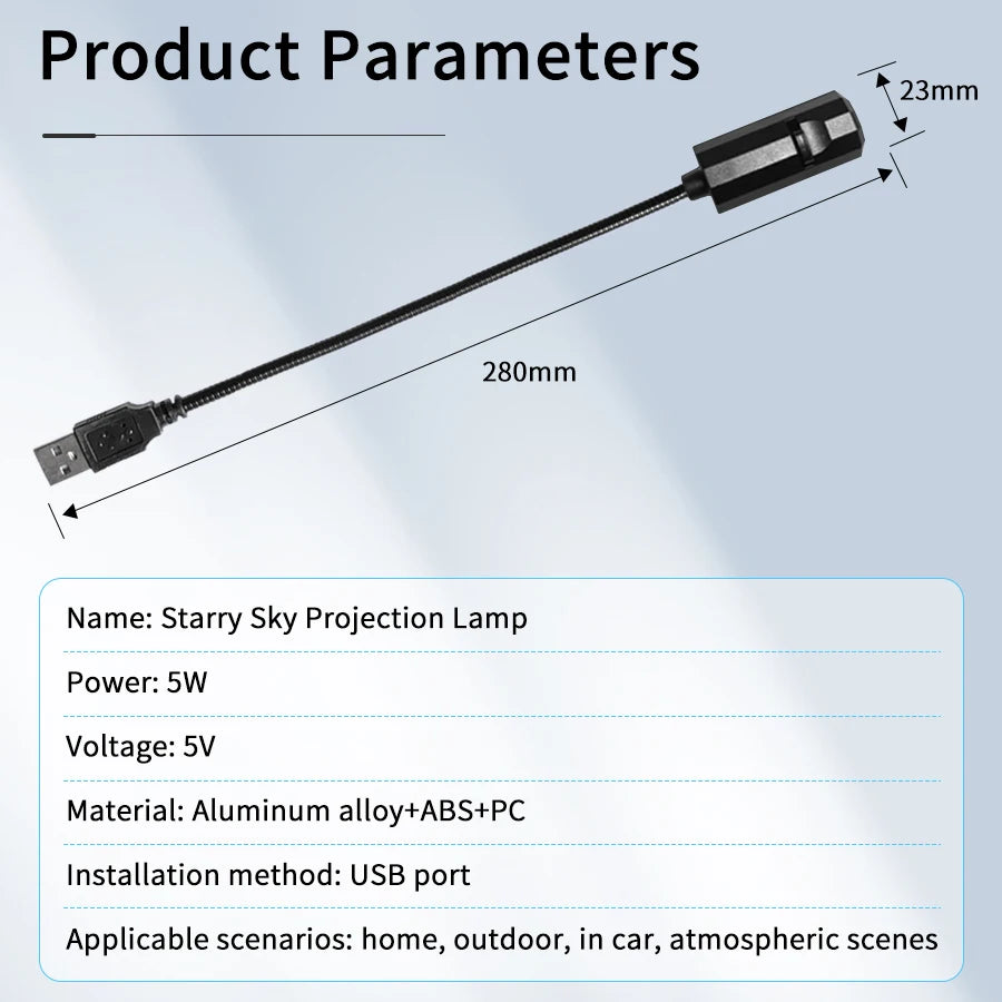 Led Halloween Moon Lamp USB Projector Night Light Christmas Holiday Ornaments for Ceiling Wall Atmosphere Mood Light Adjustable