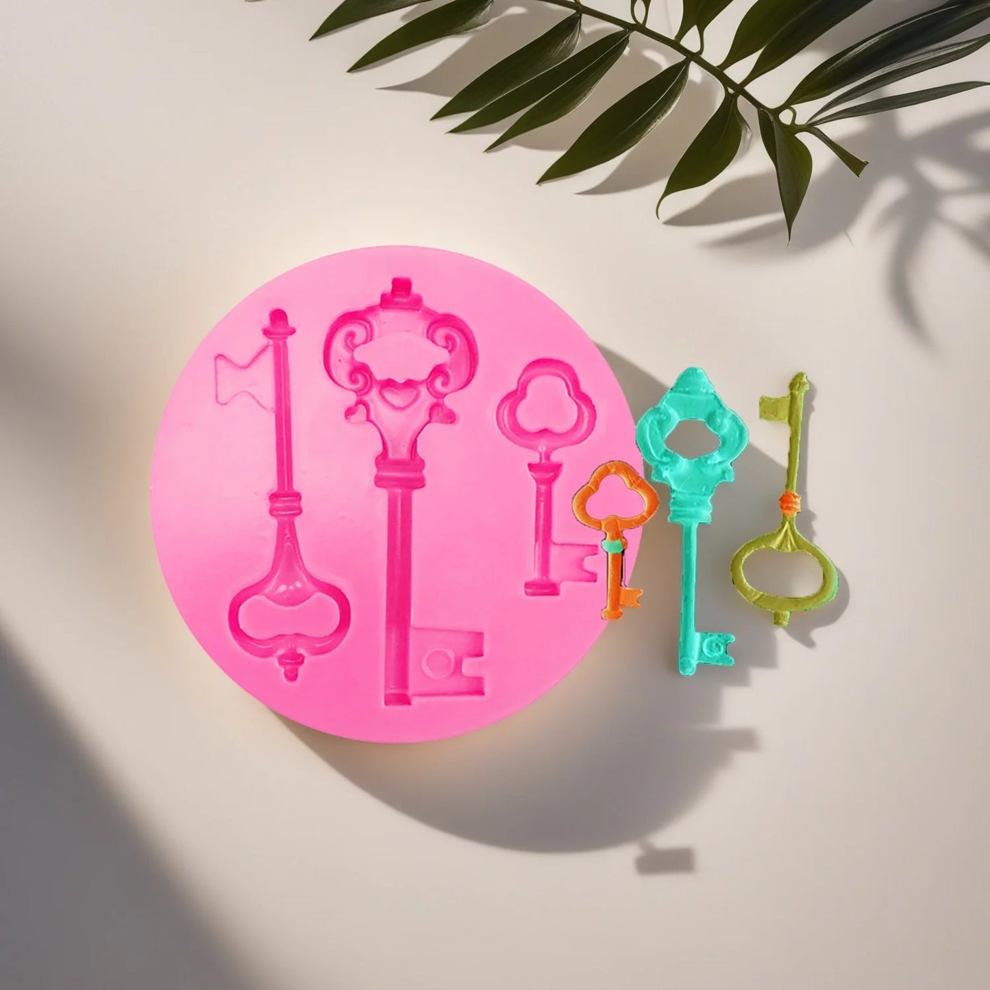 Lock Key Silicone Molds Fondant Chocolate clocks Mold Sugarcraft Clay DIY Baking Tool Cakes Cupcakes Decoration