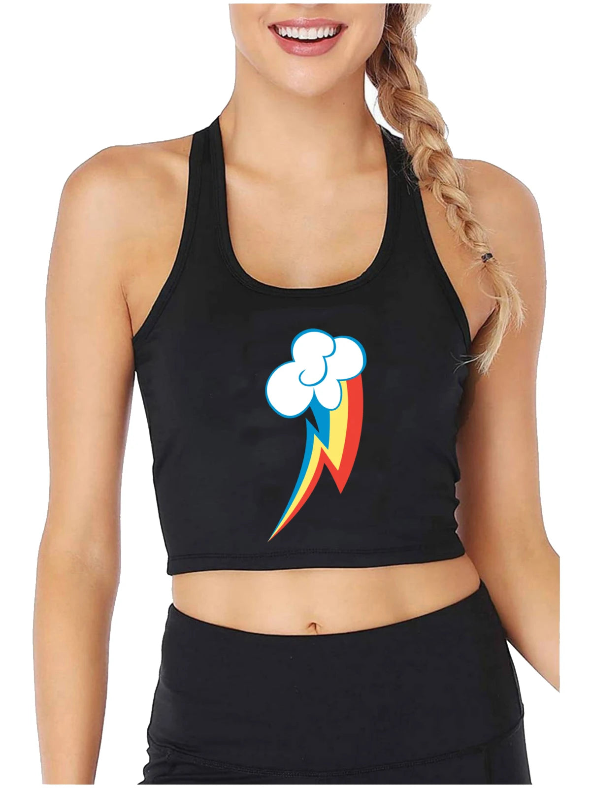 Rainbow Dash Crop Top