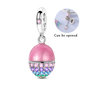 925 Sterling Silver Hot Sale 3D Openable Locket Bracelet Charm Bead Easter Pendant Fit Bracelet Necklace for Women DIY Gift