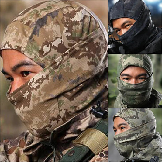 Balaclava Face Mask UV Protection Hood Tactical for Cycling Fishing Hunting Balaclava Outdoor Neck Gaiter Cap Ski Bicycle Hat