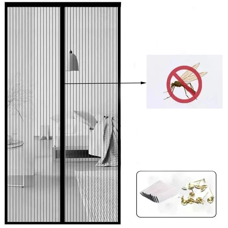 Anti-Mosquito Net Summer Automatic Closing Magnetic Invisible Door Mesh