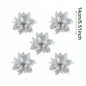 Christmas Glitter Artificial Flowers Tree Hanging Ornaments