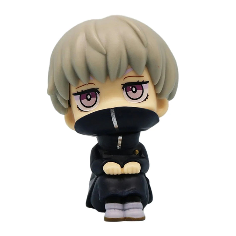 Anime Cute Fushiguro Toji Jujutsu Kaisen Figure Gojo Satoru Action Figure Q Version Doll Geto Suguru Statue 10cm PVC Model Toys