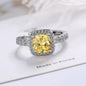 925 Sterling Silver Ring Fashion Pink Zircon High Quality For Women Rings Wedding Fine Jewelry Accessories Party Gift