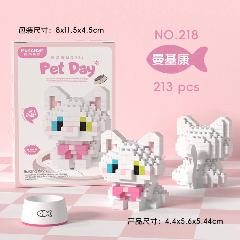 Animal Mini Building Blocks Set – Small Particle DIY Assembly Bricks for Kids Ages 10–12, Educational Birthday Toy