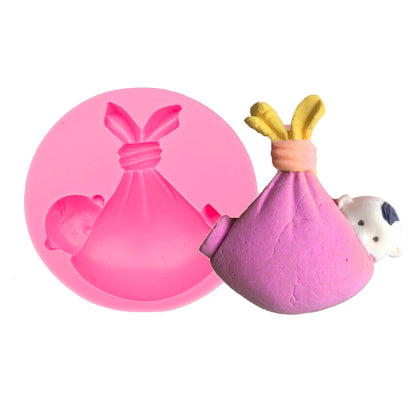3D Sleep Baby Shape Cooking Tools Silicone Mold For Baking Kitchenware Chocolate Candy Jelly Fondant Cake Decorating