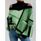 Women's Blouse Shirt New clothing with shoulder drop design, women's lantern sleeve printed top