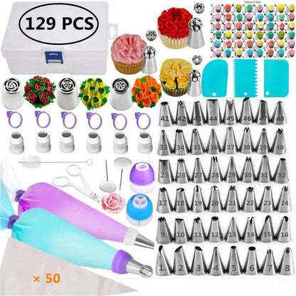 Pastry Socket Cake Nozzles for Confectionery Professional Set Icing Cream Piping Tips Cookies Cupcake Cake Decorating Tool