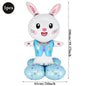 3D Standing Easter Foil Balloon Giant Rabbit Carrot Chick Egg Balloons Easter Party Decoration Kids Gift Air Filled Garden Decor