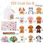 12–36 Sets DIY Adopt‑A‑Puppy Party Favors – Make Your Own Stuffed Animal Kit with Doghouse, Bead Pets & Necklace