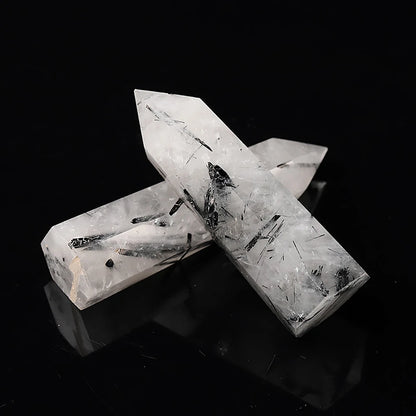 Natural Stone and Crystals Point Wand Rose Quartz Amethyst Home Decoration Mineral Stones Crafts