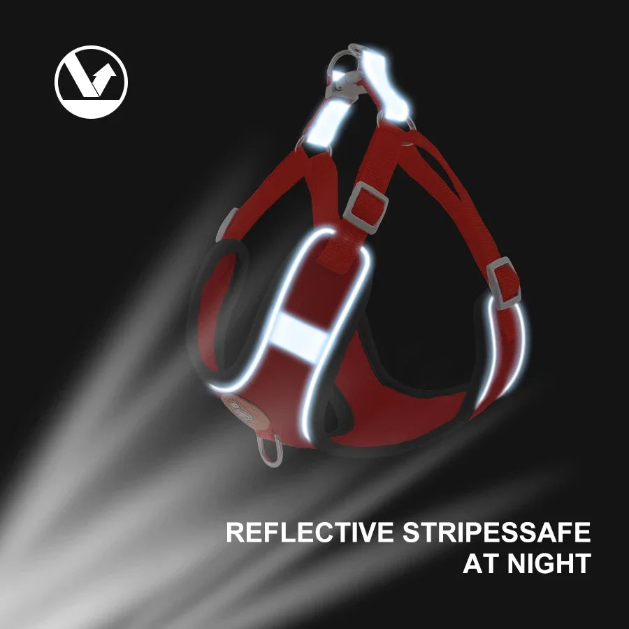 Adjustable Breathable Reflective Dog Harness