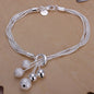 Fine 925 Sterling Silver Solid Chain Bracelet For Women Men Charm Party Gift Wedding party Fashion Jewelry