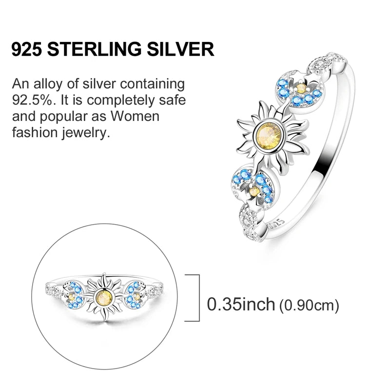 Rings Original 925 Sterling Silver Rings Simple Zircon Heart Ring For Wedding Valentine's Day Women Ring Jewelry Gift