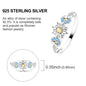 Rings Original 925 Sterling Silver Rings Simple Zircon Heart Ring For Wedding Valentine's Day Women Ring Jewelry Gift