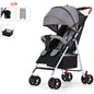 Lightweight Foldable Baby Stroller – Reclining Seat, One‑Hand Fold, All‑Terrain Wheels