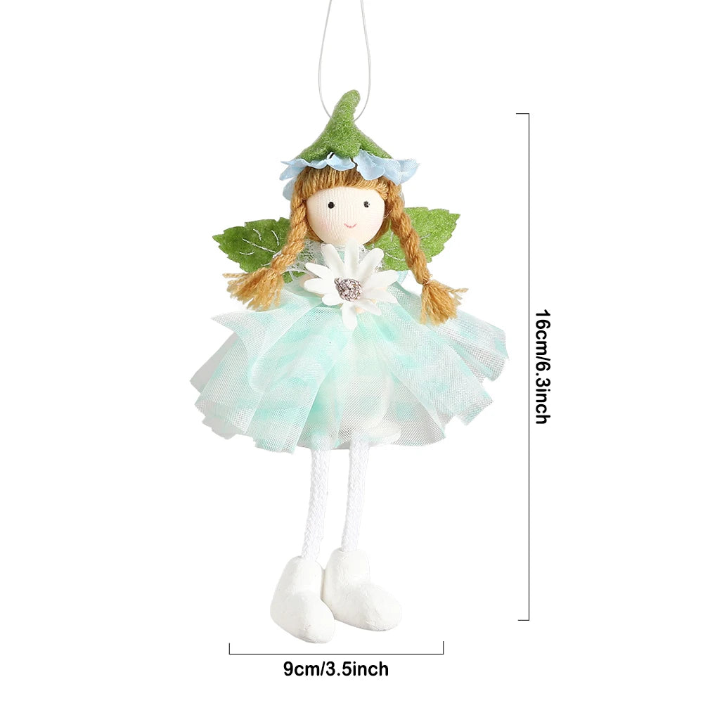 1pc Easter Flower Fairy Decoration Cute Rabbit Hanging Pendant Spring Easter Party Decor Birthday Baby Shower Supplies Kids Gift