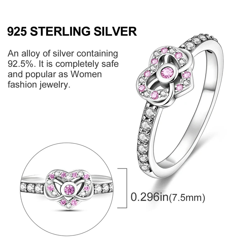 925 Sterling Silver Ring – Colorful Cubic Zirconia Women’s Wedding & Engagement Jewelry