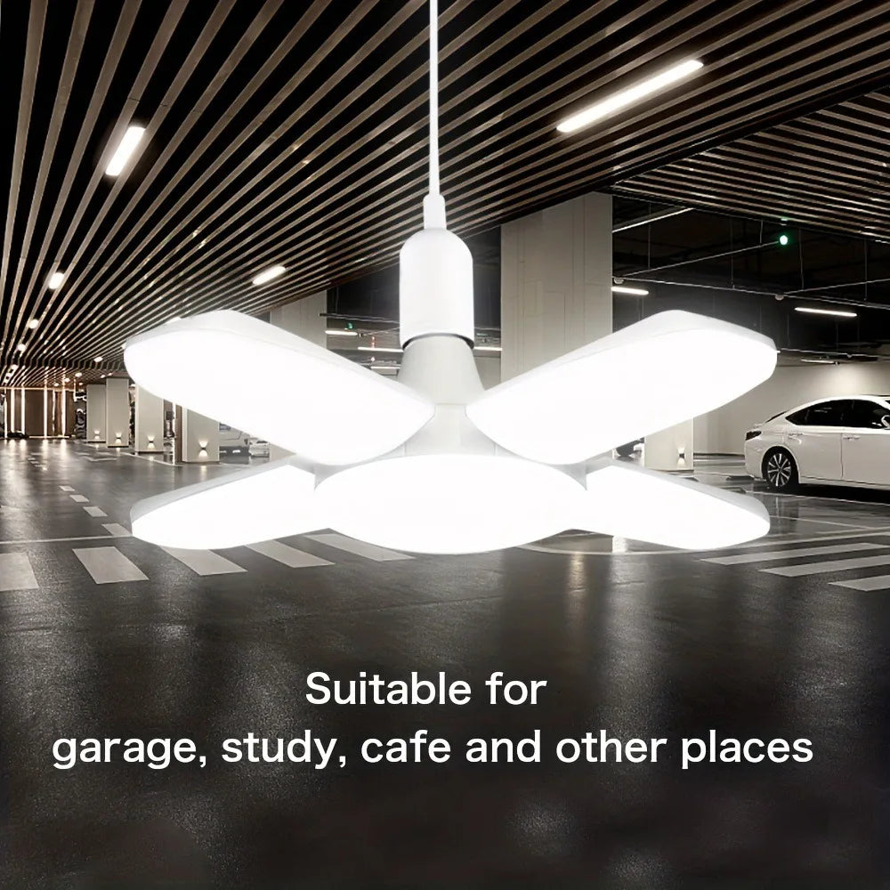 Foldable Fan 28W LED Bulb AC220V/110V 40 Bulb Deformation for Home Ceiling