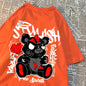 Exploding Black Puppet Bear Men T-Shirts High Quality Cotton
