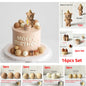 Bear or Balls Cake Toppers Teddy Theme Party Decor