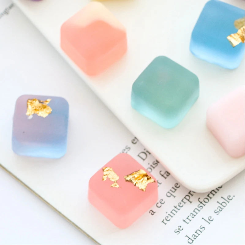 Square Caramel Candy Silicone Mold 16 Cavity Chocolate Truffles For Fat Bombs Keto Snacks Ice Cube Tray Gummy Jelly Wax Melts