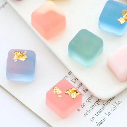 Square Caramel Candy Silicone Mold 16 Cavity Chocolate Truffles For Fat Bombs Keto Snacks Ice Cube Tray Gummy Jelly Wax Melts