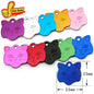 Random Mix 100pcs Aluminum Blank Dog Cat ID Pendant Engravable Ornament Tag Plates