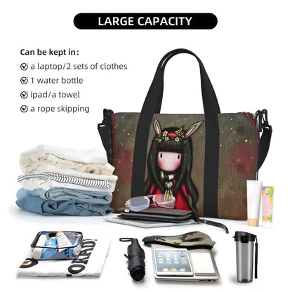 Santoro Gorjuss Large Beach & Travel Tote – Women’s Yoga, Gym, Shopping Shoulder Duffle Bag