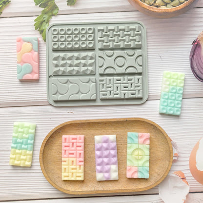 1 creative mini Euler circle baking silicone mold, suitable for DIY chocolate, candy, cookies, ice tray (6-chamber)