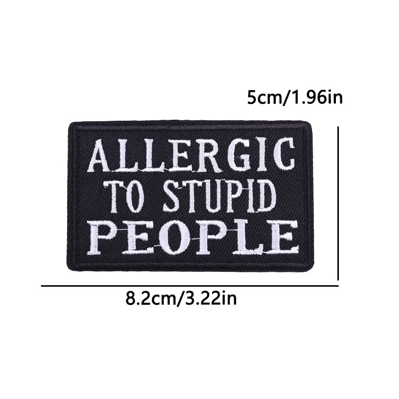 Letter Embroidered Patch Cartoon/Personality Letter Slogan Patch Iron On Patches For Clothing thermoadhesive Patches Sew Badges