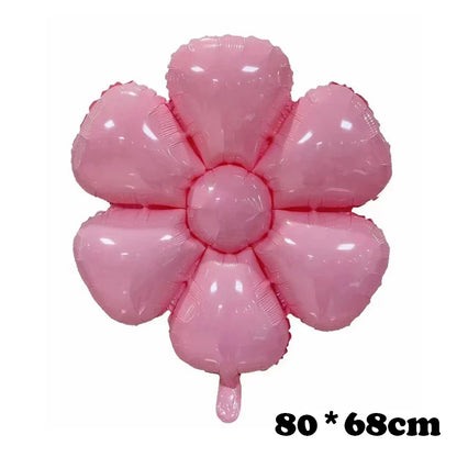 40‑Inch Yellow & White Macaron Daisy Number Foil Balloon
