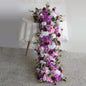 1m 2m Luxury Flower Row Runner Artificial Flowers for Table Centerpiece Wedding Decoration Mix Flowers Backdrop Wall Arches Deco