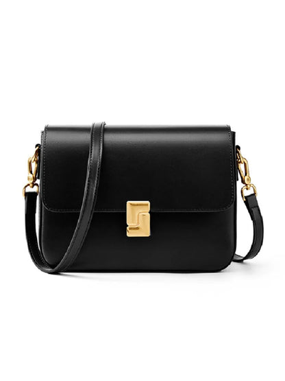 2025 genuine Leather Women Crossbody Bag Luxury Design Small Square Bag Cowhide Women's Commuter Shoulder Bag ladies gift