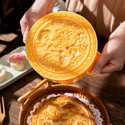 Mid-Autumn Festival large moon cake mold hand-pressed Cantonese style 1 catties 600g commercial abrasive household baking