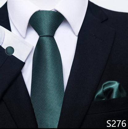 Silk Tie Pocket Squares Necktie Suit Accessories