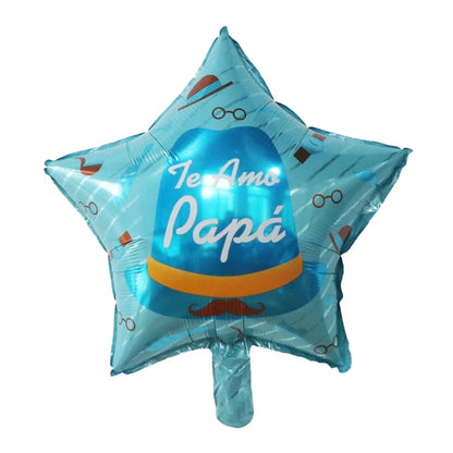 10pcs 18Inch Spanish English Happy Father's Day Foil Helium Balloon Feliz Dia Super Papa Air Globos Party Decoration Gift Baloes