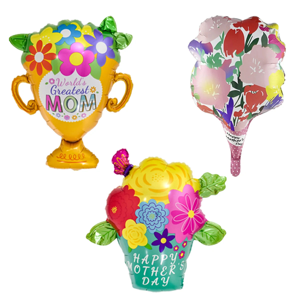 Mother's Day Decorations Balloons I Love You Mom Happy Mother's Day Aluminum Film Balloons Mothers Gifts